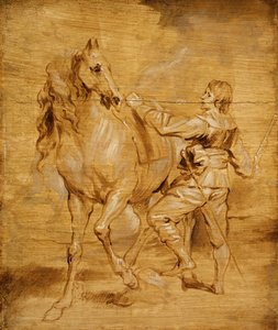 Un hombre montando un caballo, ca. 1630 de Anthony van Dyck