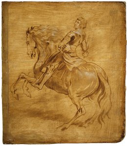 Un hombre montando un caballo, ca. 1630