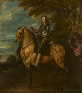 Carlos I (1600-49) a caballo de Anthony van Dyck