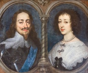 Carlos I de Inglaterra y Enriqueta de Francia (pintura) de Anthony van Dyck