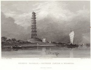 Pagoda china entre Cantón y Whampoa de Anthony van Dyck
