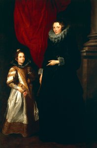 Geronima Brignole Sale con su hija de Anthony van Dyck