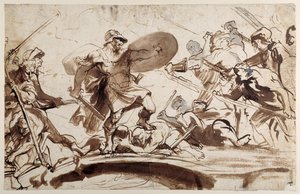 Horacio Cocles defendiendo el Puente Tiberino de Anthony van Dyck