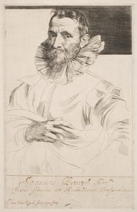 Jan Brueghel, c.1632 (aguafuerte) de Anthony van Dyck