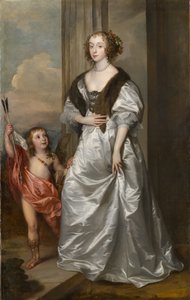 Lady Mary Villiers, luego duquesa de Richmond y Lennox (1622-1685), con Charles Hamilton, Lord Arran, c.1637