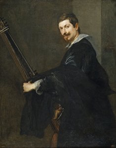 Hombre con un laúd, entre 1621 y 1630