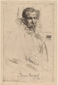 Pieter Bruegel el Joven, probablemente 1626-1641 de Anthony van Dyck