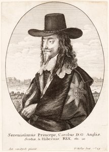 Retrato de Carlos I, pub. 1649 de Anthony van Dyck