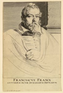 Retrato de Frans Francken, de Icones Principum Virorum de Anthony van Dyck