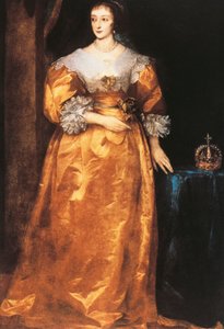 Retrato de Enriqueta María de Francia (París) de Anthony van Dyck