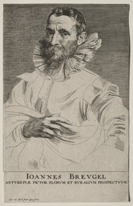 Retrato de Jan Brueghel de Anthony van Dyck