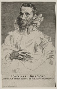 Retrato de Jan Brueghel de Anthony van Dyck