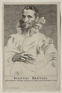Retrato de Jan Brueghel de Anthony van Dyck
