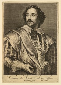 Retrato de Paulus Pontius, de los Icones Principum Virorum de Anthony van Dyck