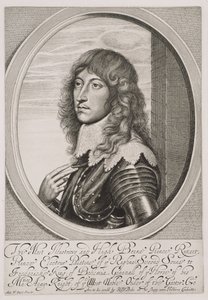 Retrato del Príncipe Ruperto (1619-82) Conde Palatino del Rin y Duque de Baviera, grabado por William Faithorne de Anthony van Dyck