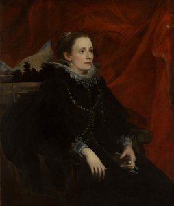 Retrato de una mujer, llamada la Marchesa Durazzo, probablemente ca. 1622-25 de Anthony van Dyck