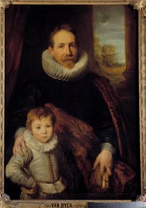 Retrato de un padre y su hijo o 