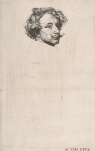 Autorretrato, de La Iconografía, ca. 1640 de Anthony van Dyck