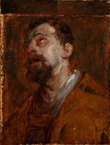 Estudio de la cabeza de san Huberto (?) de Anthony van Dyck