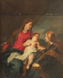 El matrimonio místico de Santa Catalina de Alejandría de Anthony van Dyck