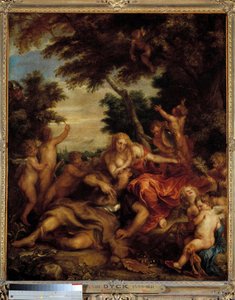 El amor de Renaud y Armida (Ilustración de una escena de 