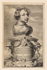 Página de título, de Icones Principum Virorum de Anthony van Dyck