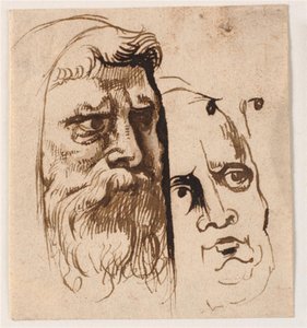 Dos cabezas de hombre de Anthony van Dyck