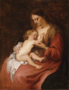 Virgen con el Niño de Anthony van Dyck