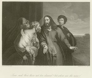 ¿No fueron diez limpiados? de Anthony van Dyck