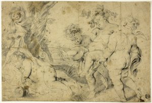 El joven Baco y sus compañeros de Anthony van Dyck