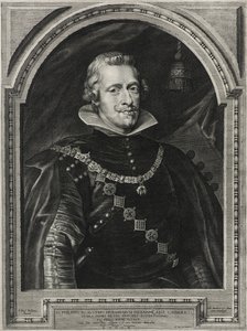 Felipe IV, Rey de España, grabado por Paulus Pontius (1603-58), 1632 de Anthony van after Dyck