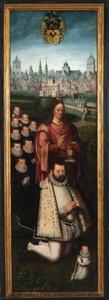Retrato de Juan Pardo II y sus esposas Anna Ingenieulandt y Maria Anchemant de Anthuenis (1536 1613) Claeissins or Claeissens