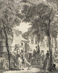 El desfile en el bulevar, 1760 de Antoine Jean Duclos