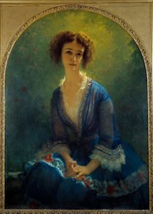 Retrato de la Condesa Eugene Pastre, de soltera Celine de Beaulaincourt de Antoine Auguste Ernest Herbert or Hebert
