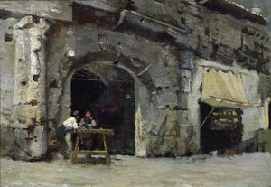 Roma, tiendas oscuras de Antoine Auguste Ernest Herbert or Hebert