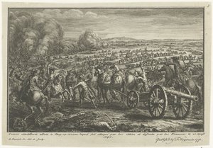 Ataque aliado a un transporte de artillería francés, 1747 Convoi d