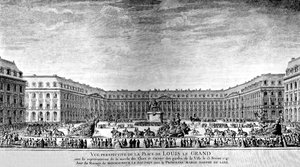 Place de Louis le Grand en París de Antoine Benoist or Benoit du Cercle