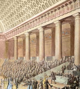Revolución Francesa: Donación de joyas hechas por damas artistas a la Asamblea Nacional el 7 de septiembre de Antoine Borel