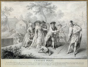 El niño perdido (Ilustración de “Cartas de un granjero americano” de Saint John de Crevecoeur. Litografía de Antoine Borel) de Antoine Borel