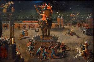 Tiovivo con elefante