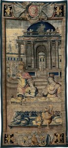 El festín [parte central], de La historia de Artemisia de Antoine Caron
