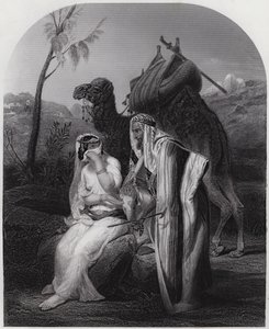 Rebeca recibiendo los Regalos de Isaac de Antoine Charles Horace Vernet