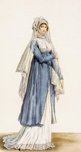 Vestido de día para damas, placa de 