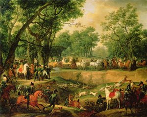Napoleón en una cacería en el Bosque de Compiègne, 1811