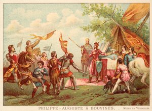 Felipe Augusto de Francia en Bouvines, 1214 de Antoine Charles Horace Vernet