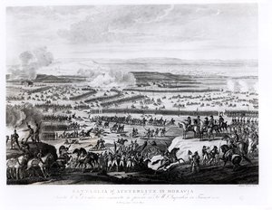 La Batalla de Austerlitz en Moravia, 2 de diciembre de 1805, grabado por Antonio Verico (n. c.1775)