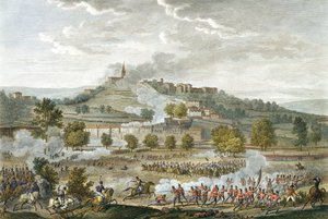 La batalla de Montebello y Casteggio, 20 Prairial, Año 8 (9 de junio de 1800) grabado por Jean Duplessi-Bertaux