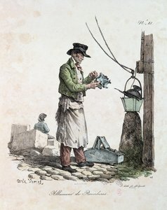 El farolero, grabado por François Seraphin Delpech (1778-1825)