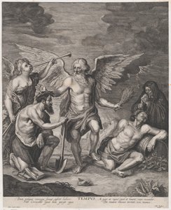 El tiempo coronando el empleo y castigando la ociosidad, ca. 1650-77 de Antoine Couchet
