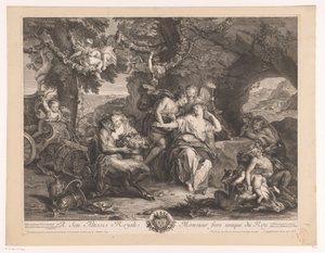 Baco y Ariadna de Antoine Coypel